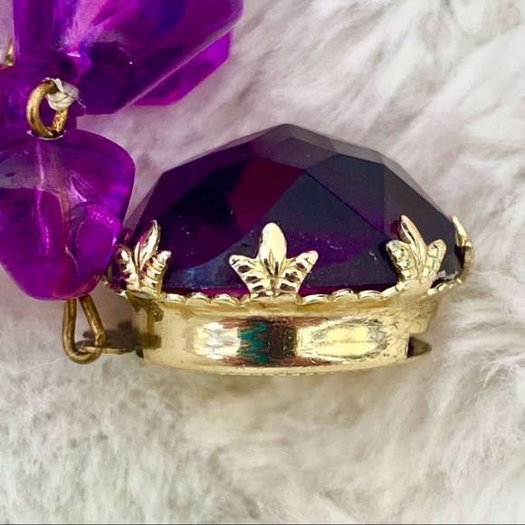 West Germany Vintage Purple Necklace - Picture 14 of 14